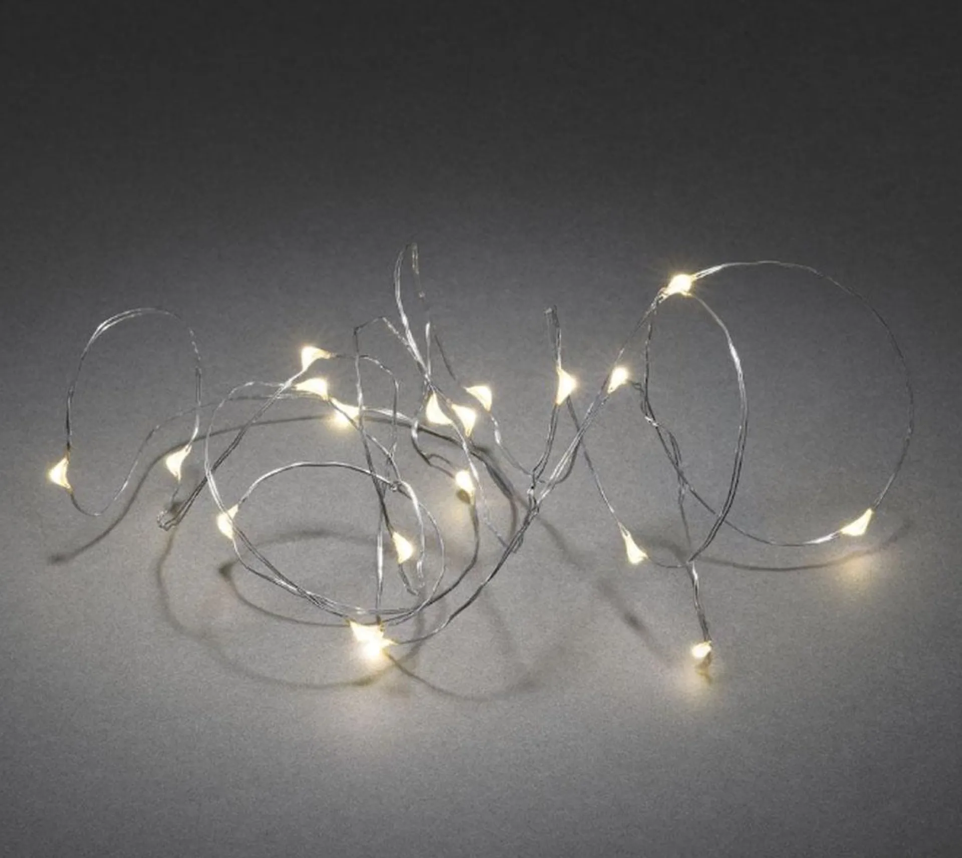 Merkloos Draad Verlichting - Zomerverlichting - Kerstverlichting - 80 Leds - Op Batterij - Zilverdraad - Lichtslang - 105Cm - Lichtsnoer - Indoor - Sfeerverlichting - Sale