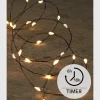 Anna's Collection Draadverlichting Lichtsnoer Met 20 Lampjes Warm Wit Op Batterij 100 Cm - Lichtdraden/Lichtsnoeren - Kerstverlichting Sale