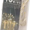 Merkloos Draadverlichting Lichtsnoer Met 40 Lampjes Warm Wit Op Batterij 420 Cm - Lichtdraden/Lichtsnoeren - Kerstverlichting Store