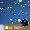 Lumineo Draadverlichting Zilverdraad Met 20 Sneeuwballen Lampjes 190 Cm - Wit Licht - Kerstdecoratie/Kerstversiering - Kerstverlichting Micro Lichtsnoer Sneeuwbal Shop