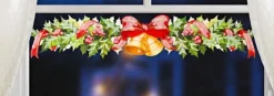Dragimex Guirlandes> Kerst Dennenslinger Met Klokken Als Raamdecoratie 56X11 Cm
