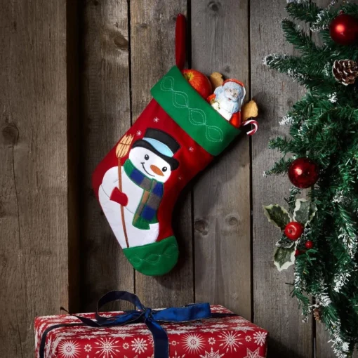 Tectake Kerstsokken>Dressforfun - Sint-Niklaaslaarzen Met Sneeuwmanmotief - Verkleedkleding Kostuum Halloween Verkleden Feestkleding Carnavalskleding Carnaval Feestkledij Partykleding - 303313