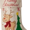 Tectake Kerstsokken>Dressforfun - Sint-Niklaaslaarzen In Jutelook Met Rendiermotief - Verkleedkleding Kostuum Halloween Verkleden Feestkleding Carnavalskleding Carnaval Feestkledij Partykleding - 303315