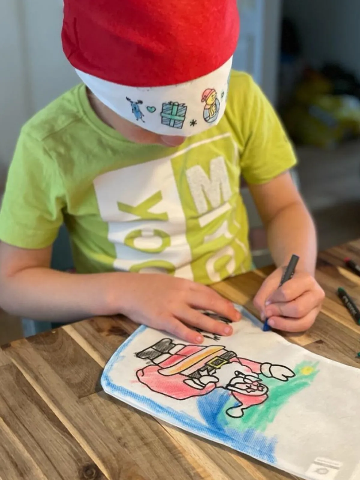 eizook Kerstsokken> - 2 Stuks Kerst Sok - Christmas Stocking - Inkleuren Met Waskrijtjes