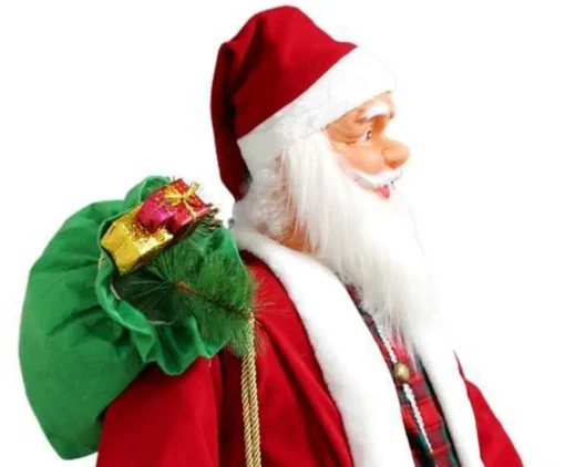 Luxpro Kerstbeelden>Elektrische Kerstman Met Bewegingssensor 200X80X70 Cm