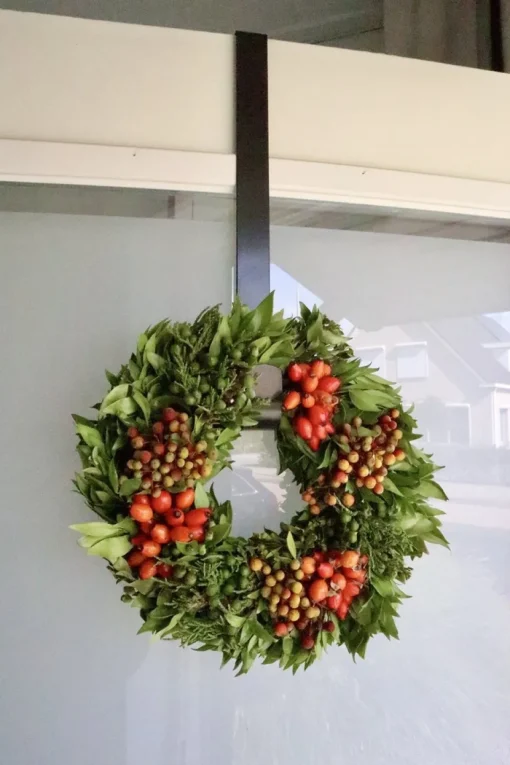 Esschert Design Kerstkransen> Kranshanger 10,2 X 42 Cm Staal Zwart