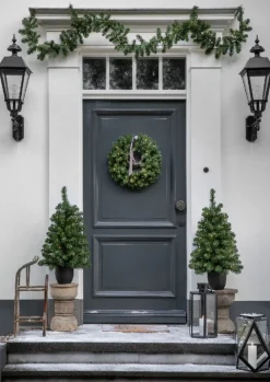 Everlands Kerstboom-Kerstkrans-Dennenslinger Set - Met Licht Best Sale