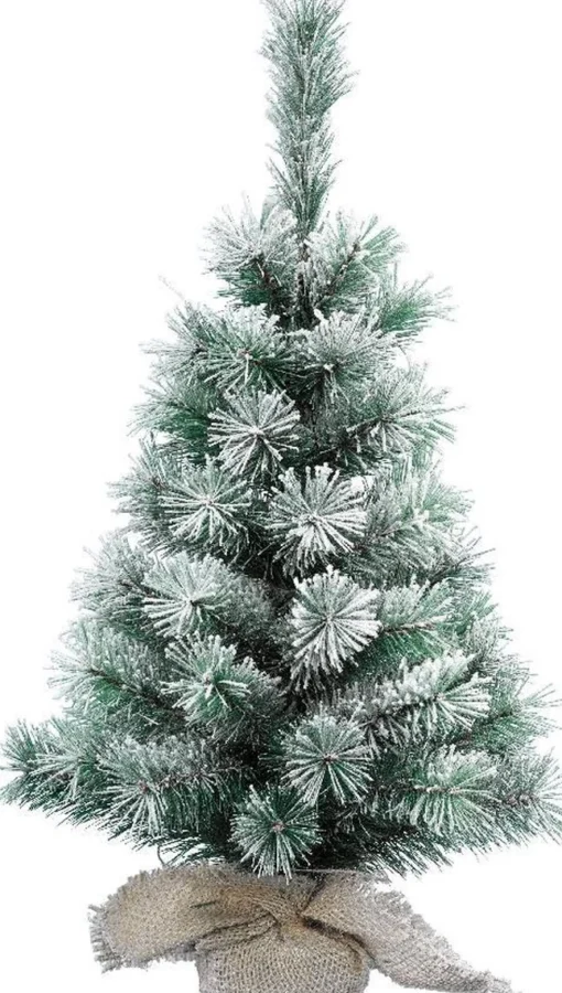 Everlands Vancouver Sneeuw Mini Kunstkerstboom - 60 Cm Hoog - Zonder Verlichting Flash Sale