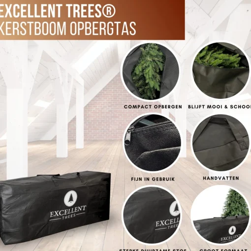 Excellent Trees ® Grote Kerstboom Opbergtas Met Rits - 120X33X48 Cm Fashion
