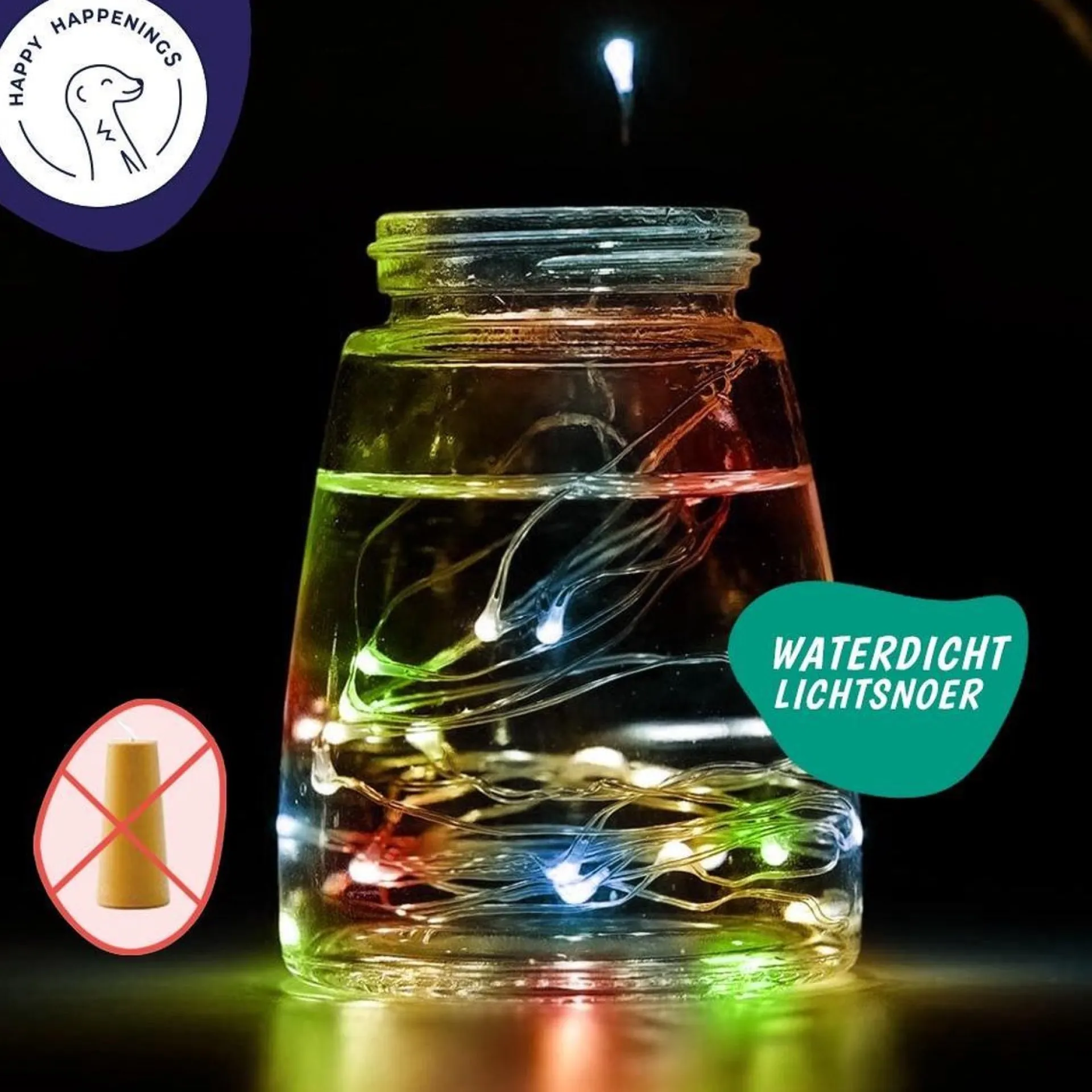 Merkloos Fairy Lights - Flesverlichting Kerst - Kerstverlichting - Flesverlichting Met Kurk - Led Verlichting - Moederdag Cadeau - Kerst - Kamer Decoratie Tieners - Partyverlichting - Bottle Light - Lichtsnoer - Multicolor - 6 Stuks - Incl. Batterijen Hot