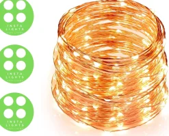Sofisticade Fairy Lights | Lampjes Slinger | Led Lichtslinger | 5M Met 50Led In Warm Wit | Usb Aansluiting | String Light Kerstverlichting | Sfeerverlichting | Indoor Led Warm White