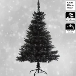 Feeric lights u0026 Christmas Feeric Lights - Kunstkerstboom - Kerstdecoratie - Zwart - 150Cm Hot