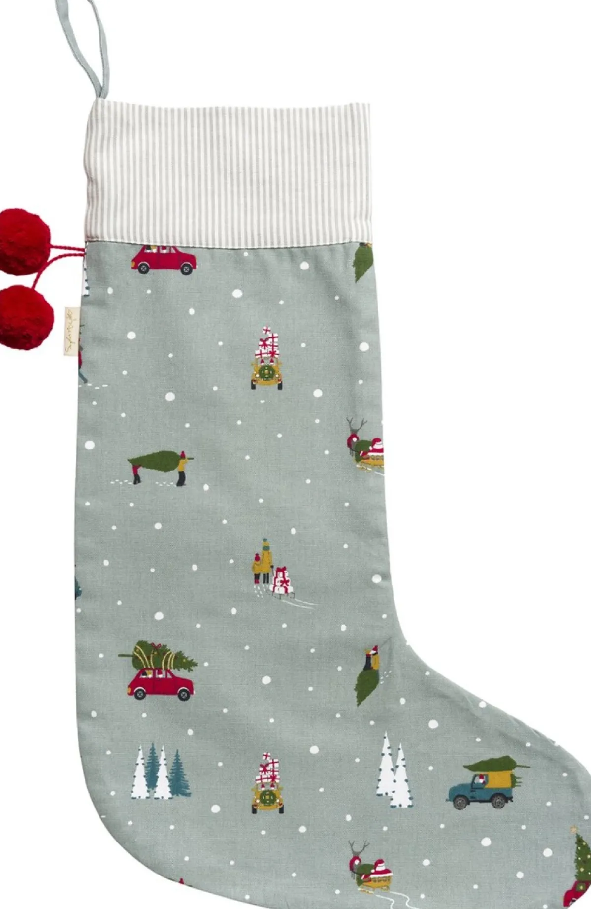 Sophie Allport Kerstsokken>Feestelijke Decoratie Kerstsok Van - Thuis Voor Kerst - Grote Christmas Stocking