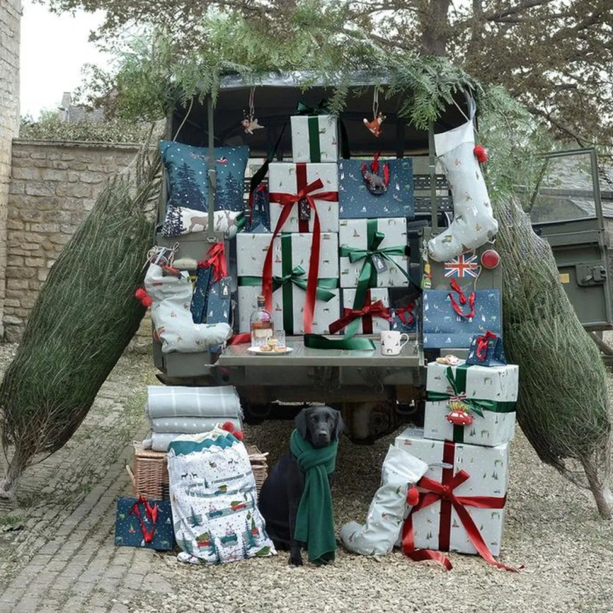 Sophie Allport Kerstsokken>Feestelijke Decoratie Kerstsok Van - Thuis Voor Kerst - Grote Christmas Stocking