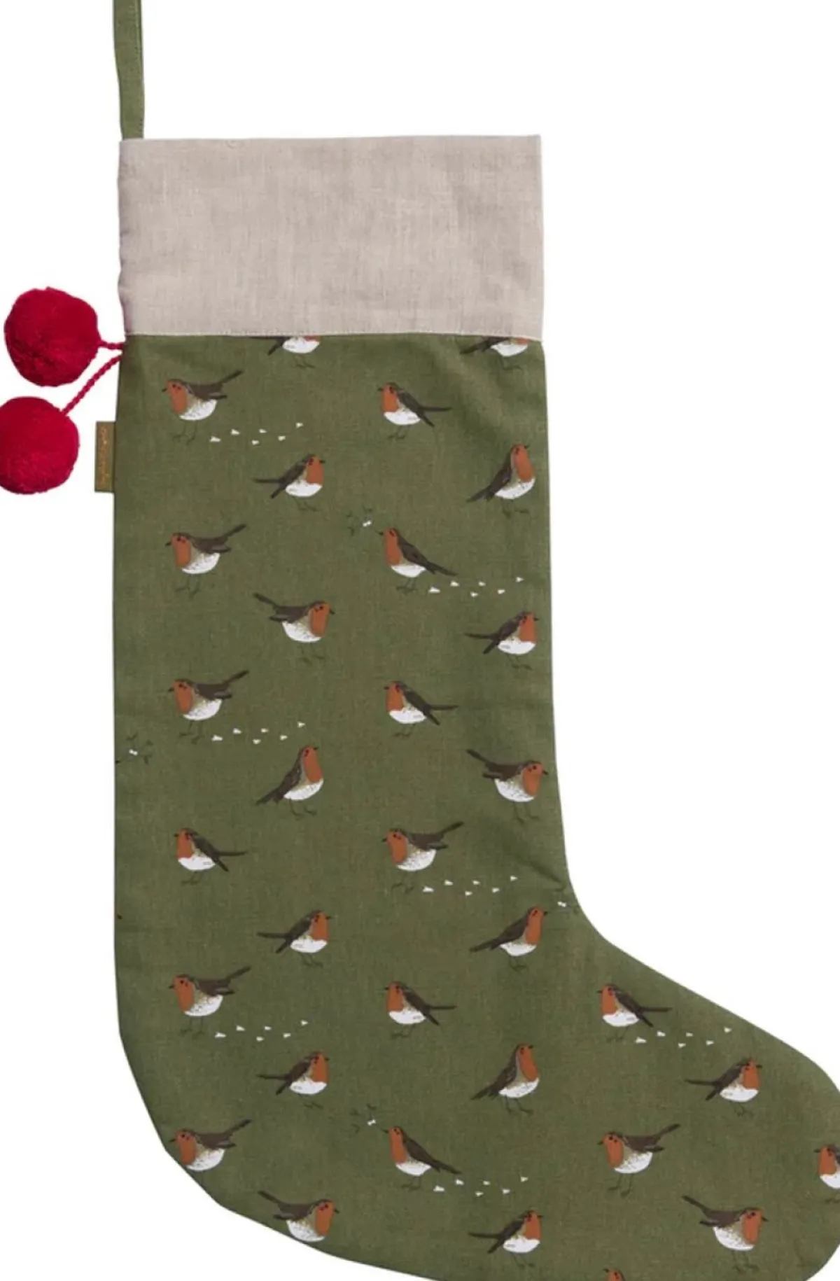 Sophie Allport Kerstsokken>Feestelijke Roodborstjes Decoratie Kerstsok Van - Grote Christmas Stocking - 60 Cm