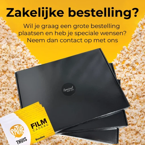 Bondoo Filmpakket Medium - Pathe Thuis - Cadeaupakket Met Film Voucher - Brievenbus - Kerstcadeau Hot