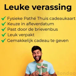 Bondoo Filmpakket Small - Pathe Thuis - Cadeaupakket Met Film Voucher - Brievenbus - Kerstcadeau Cheap