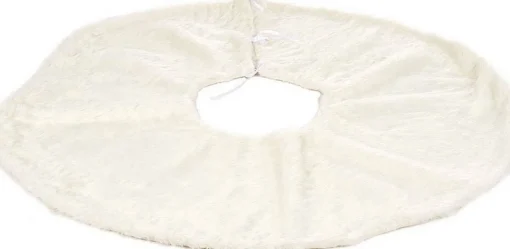 Arte r Flexibele Kerstboom Rok/Kleed Voor De Kerstboom Harige Stof Creme Wit 120 Cm - Kerstboomrokken Best