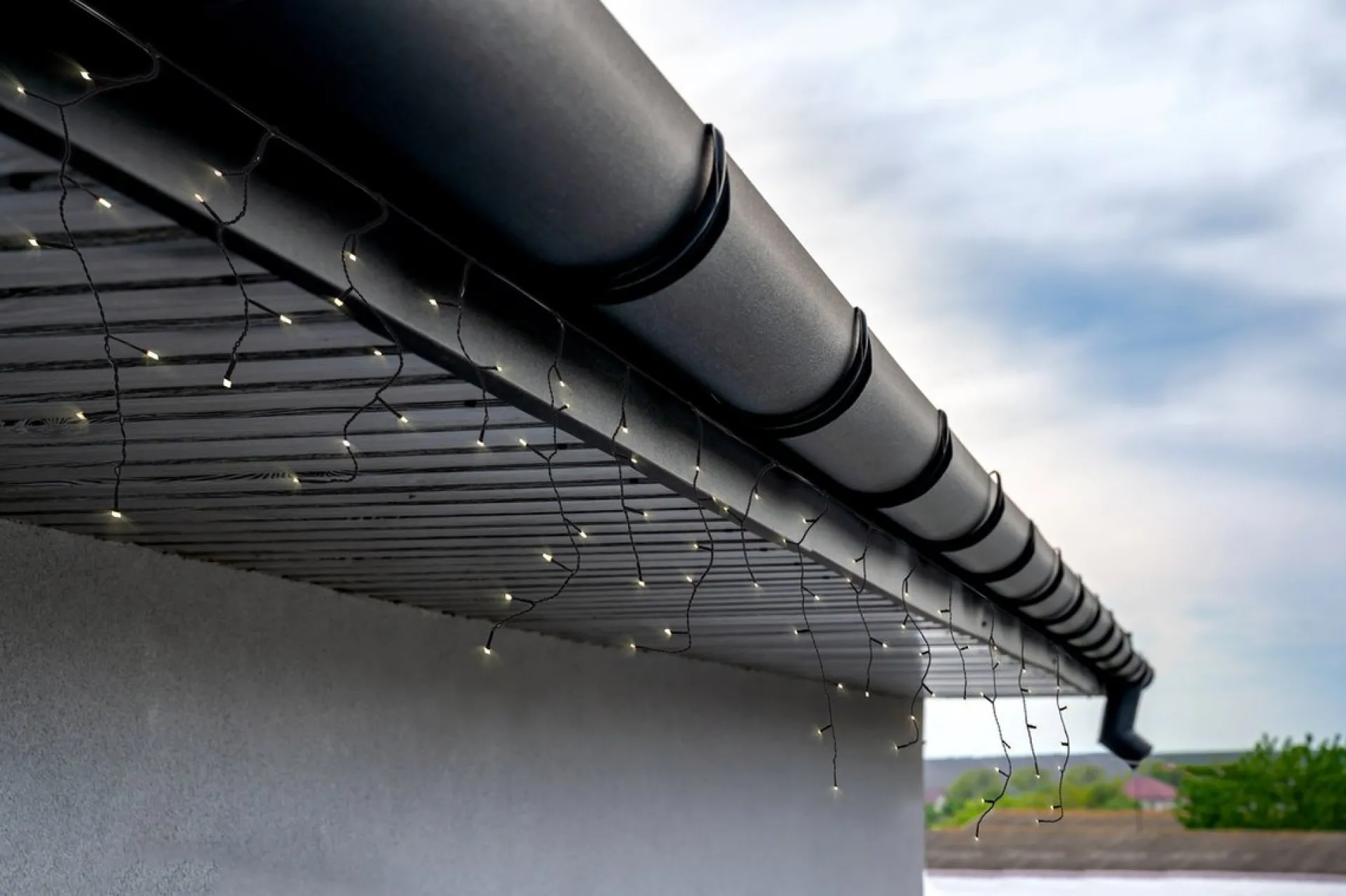 FlinQ Ijspegel Lichtslinger Warmwit 360 Led - Gevelverlichting - Kerstverlichting - Warm Wit Licht - 18 Meter (8,5 Meter Licht) - Patroonlampjes Discount