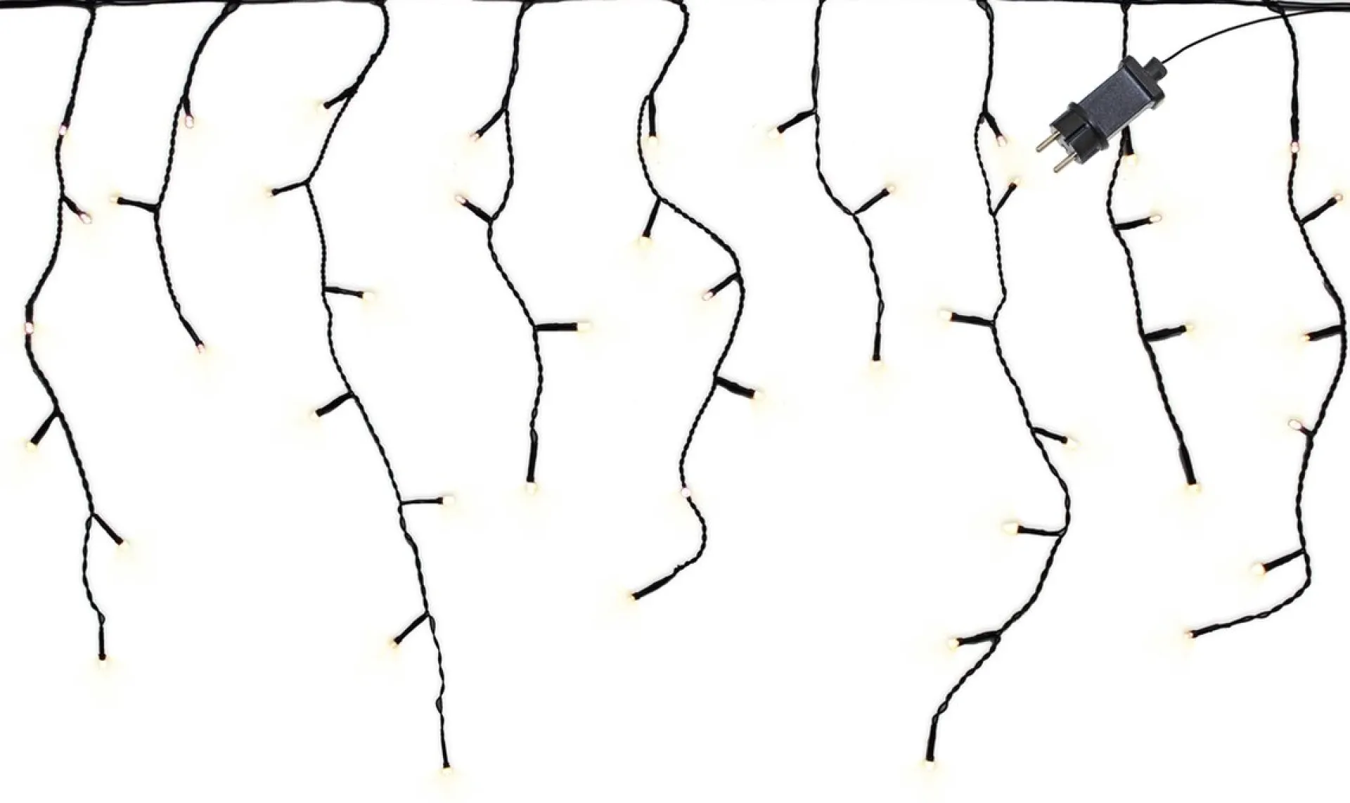 FlinQ Ijspegel Lichtslinger Warmwit 360 Led - Gevelverlichting - Kerstverlichting - Warm Wit Licht - 18 Meter (8,5 Meter Licht) - Patroonlampjes Discount