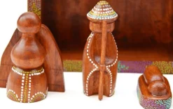 Floz Kerststallen></noscript> Kerststal - Kerstgroep - Hout - Met Subtiele Kleur - Handgemaakt En Fairtrade