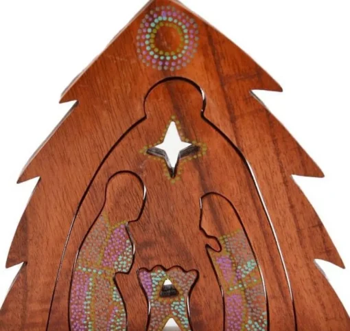 Floz Kerststallen> Kerststal - Puzzel - Kerststal 3D - Fairtrade Uit Indonesie