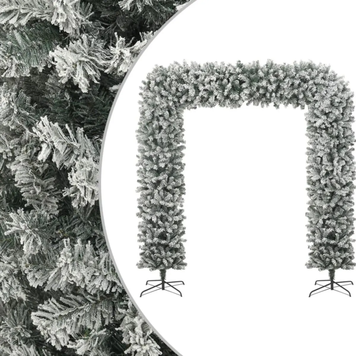 Furniture Limited Kerststukjes> - Kerstboog Met Sneeuwvlokken 240 Cm