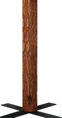 Furniture Limited Kerststukjes> - Kerstboom Met Led's En Hout En Witte Sneeuw Smal 180 Cm Groen