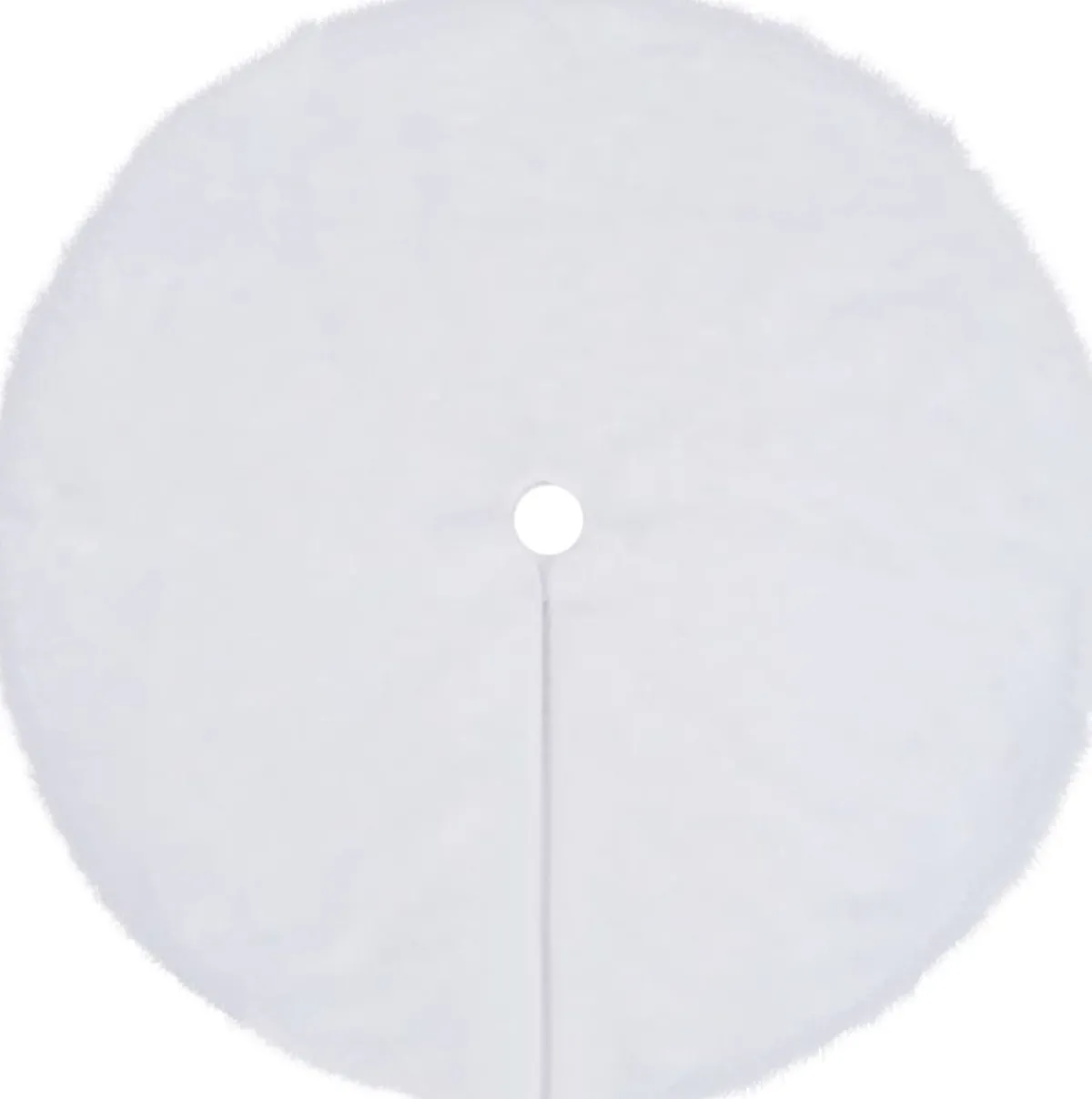 Furniture Limited Kerststukjes> - Kerstboomrok 122 Cm Kunstbont Wit