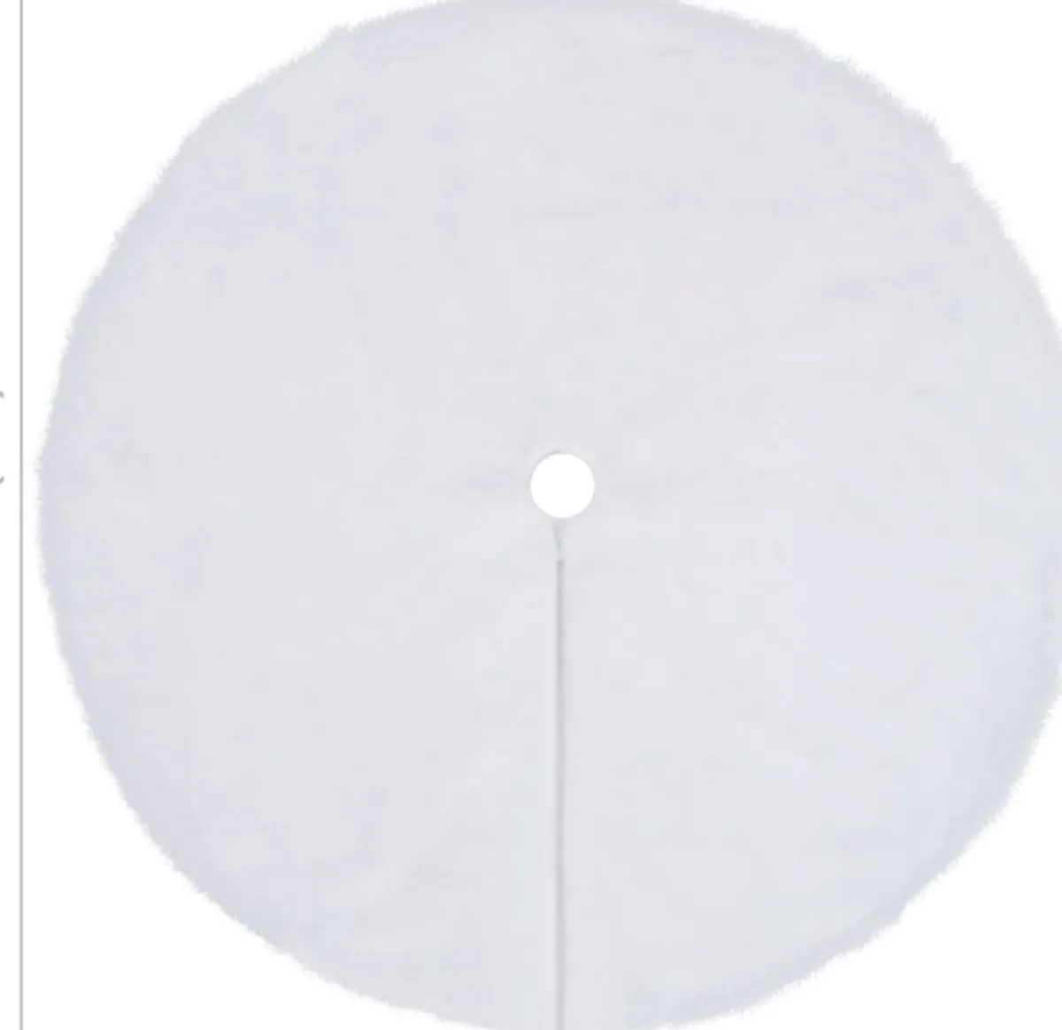 Furniture Limited Kerststukjes> - Kerstboomrok 122 Cm Kunstbont Wit