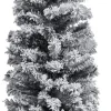 Furniture Limited Kerststukjes> - Kerstboom Met Led's, Kerstballen En Sneeuw Smal 120 Cm Groen