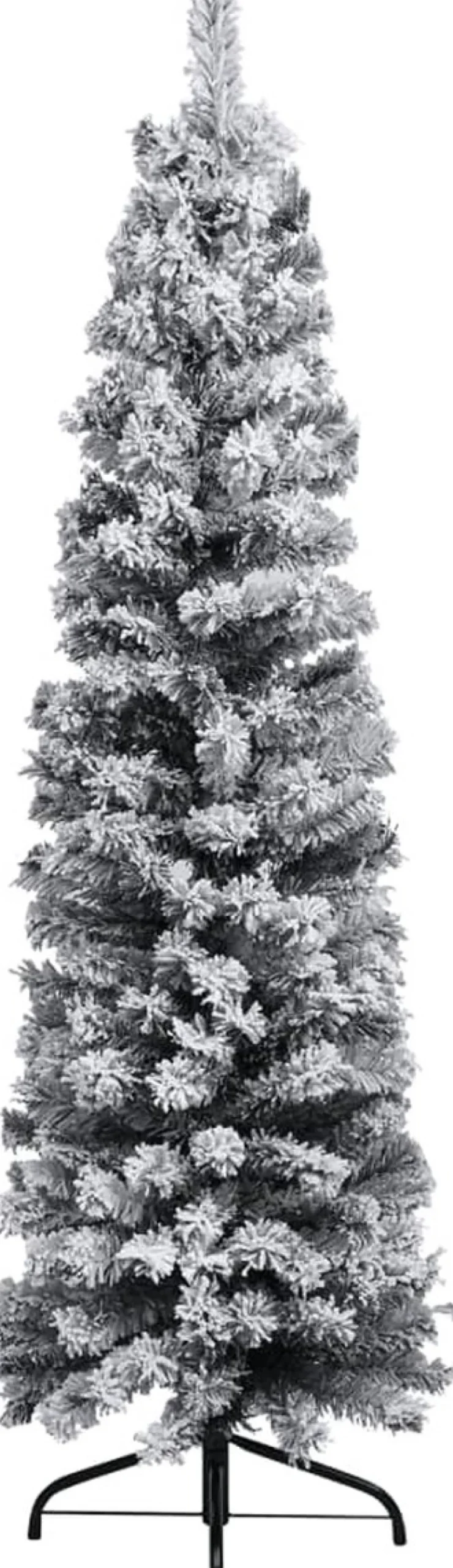 Furniture Limited Kerststukjes> - Kerstboom Met Led's, Kerstballen En Sneeuw Smal 120 Cm Groen