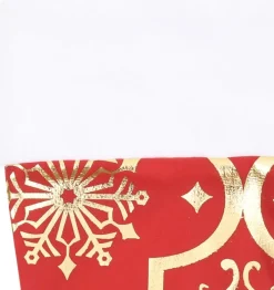 Furniture Limited Kerststukjes> - Kerstboomrok Luxe Met Sok 122 Cm Stof Rood