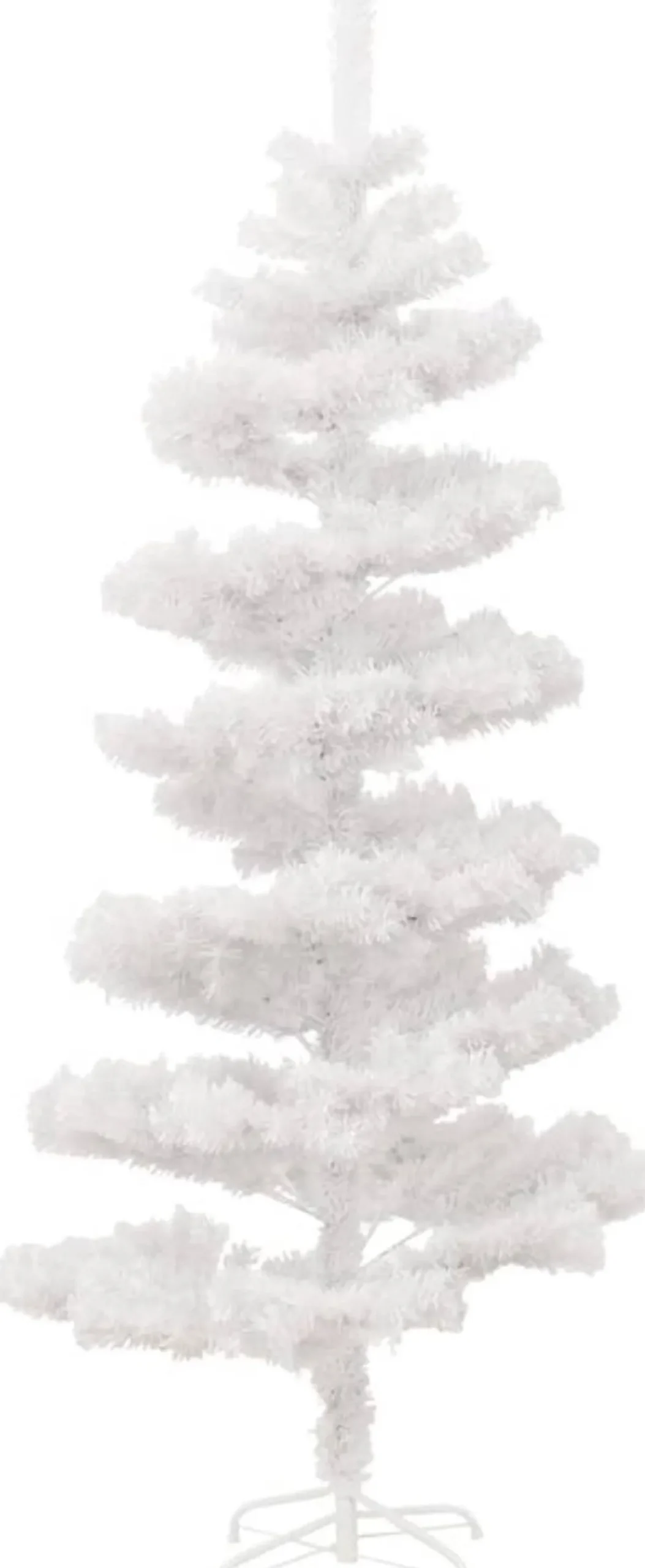 Furniture Limited Kerststukjes> - Spiraalkerstboom Met Standaard En Led's 180 Cm Pvc Wit