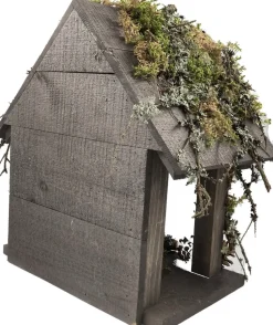 Garden Spirit Kerststallen></noscript> Kerststal 22 X 36 X 36 Cm Met Mos Kerststalletje Bruin