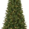 Giftsome Kunstkerstboom Met Verlichting - Kerstboom Met Led Verlichting - Opvouwbare Takken - Warm Wit Licht - 215 Cm - Lichtboom 200 Led Lampjes - Boom Voor Binnen - Groen Outlet