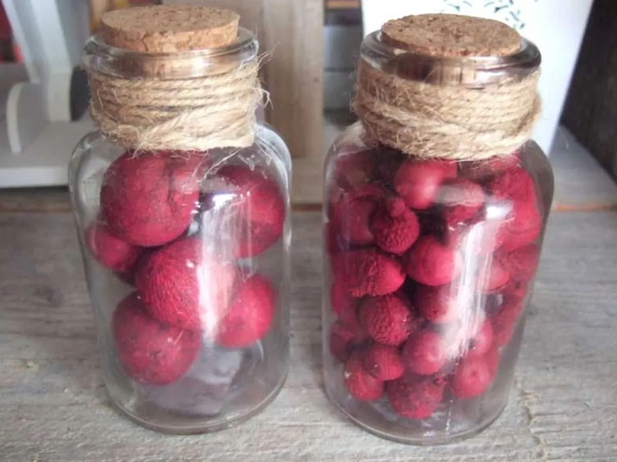 Natural Collections Kerststukjes>Glazen Potje Met Besjes Set Van 2