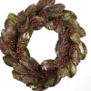 Goodwill Kerstkransen> Krans Landelijk Zijde-Besjes Groen-Rood D 76 Cm