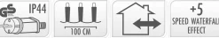 DecorativeLIghting Gordijnverlichting - 320Led - 100X200Cm - Warm Wit Best Sale