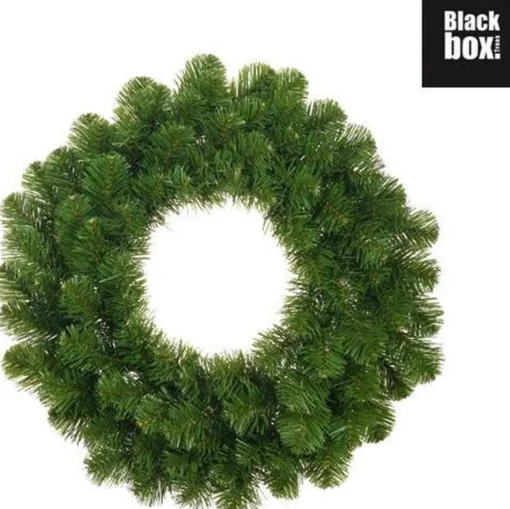 Black Box Kerstkransen>Groene Kerstkransen/Deurkransen 45 Cm - Kerstversiering/Kerstdecoratie Kransen/Voordeur Kransen