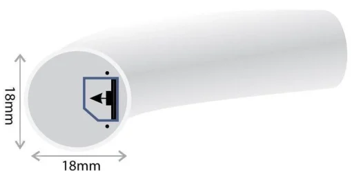 Groenovatie Led Strip / Neon Flex 230V - 1 Meter - 6 Watt/Meter - Ip65 - 360º - Koel Wit Hot