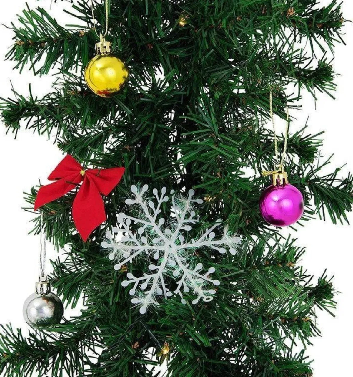 multiwishlist Guirlandes>Guirlande - 5 Meter - 100 Led 's Met Decoratie - Kerstslinger - Kerstversiering - Voor Binnen & Buiten