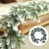Trend24 Guirlandes>Guirlande - Kerst Guirlande - Kerstguirlande - Kerstslinger - Deurkrans - Dennenslinger - Kerstslinger - Dennentak - 180 Cm - Groen - Wit - 1 Stuk
