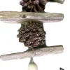 Merkloos Guirlandes>Guirlande - Rendier - Bruin - Hout - H 50 Cm