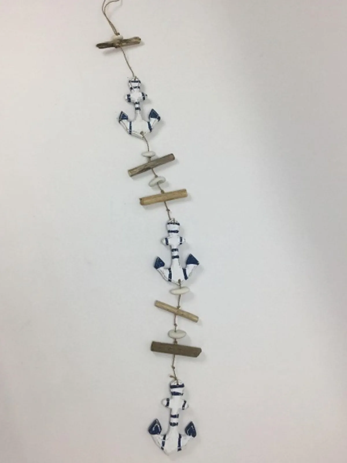 Joniu0027s Guirlandes>Guirlande Anker Blauw/Wit H 100 Cm