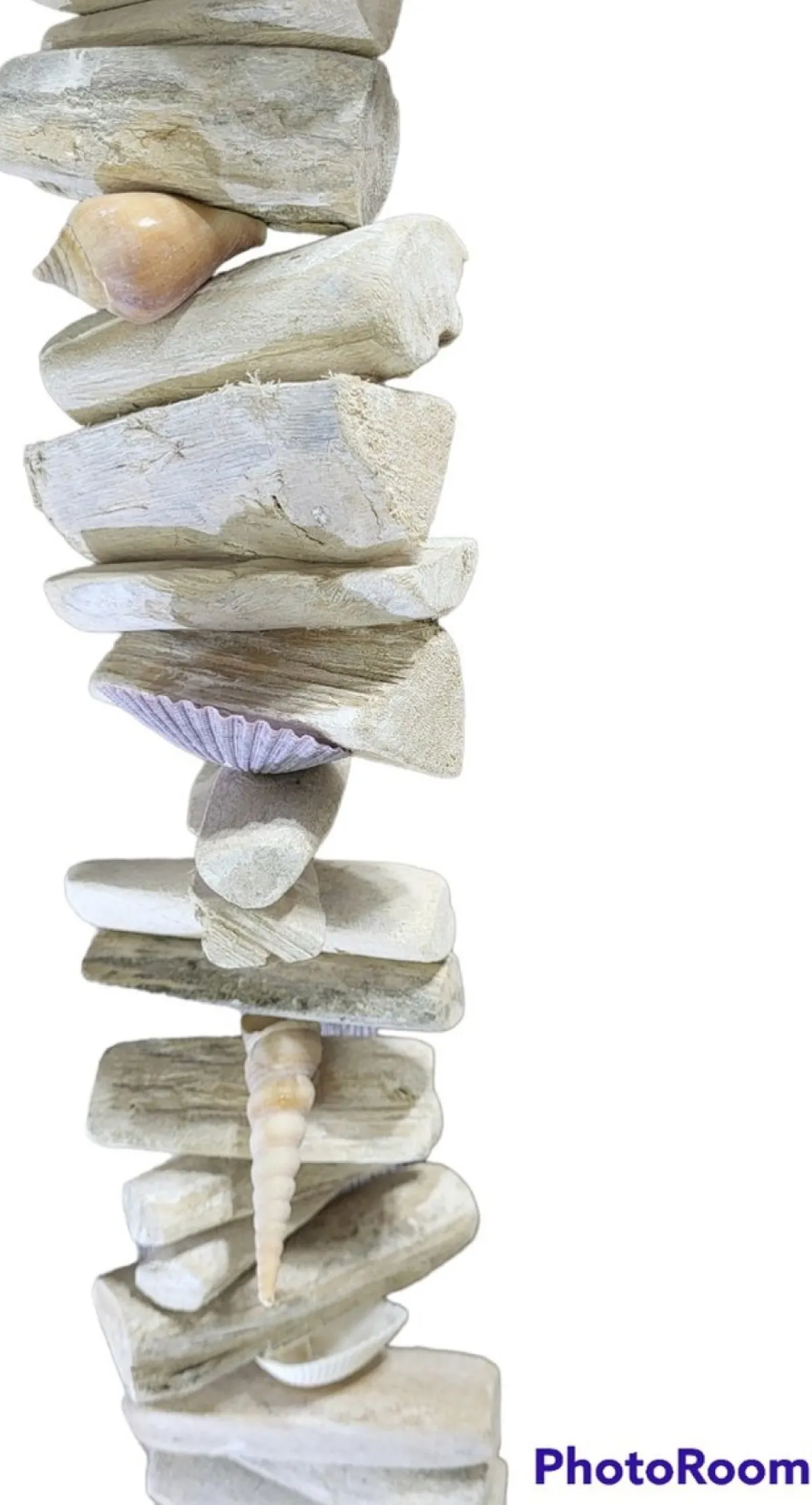 Van Dijk Natural Collections Guirlandes>Guirlande Drijfhout Schelpen Hout Hanger 100 Cm Maritiem Strand Zee