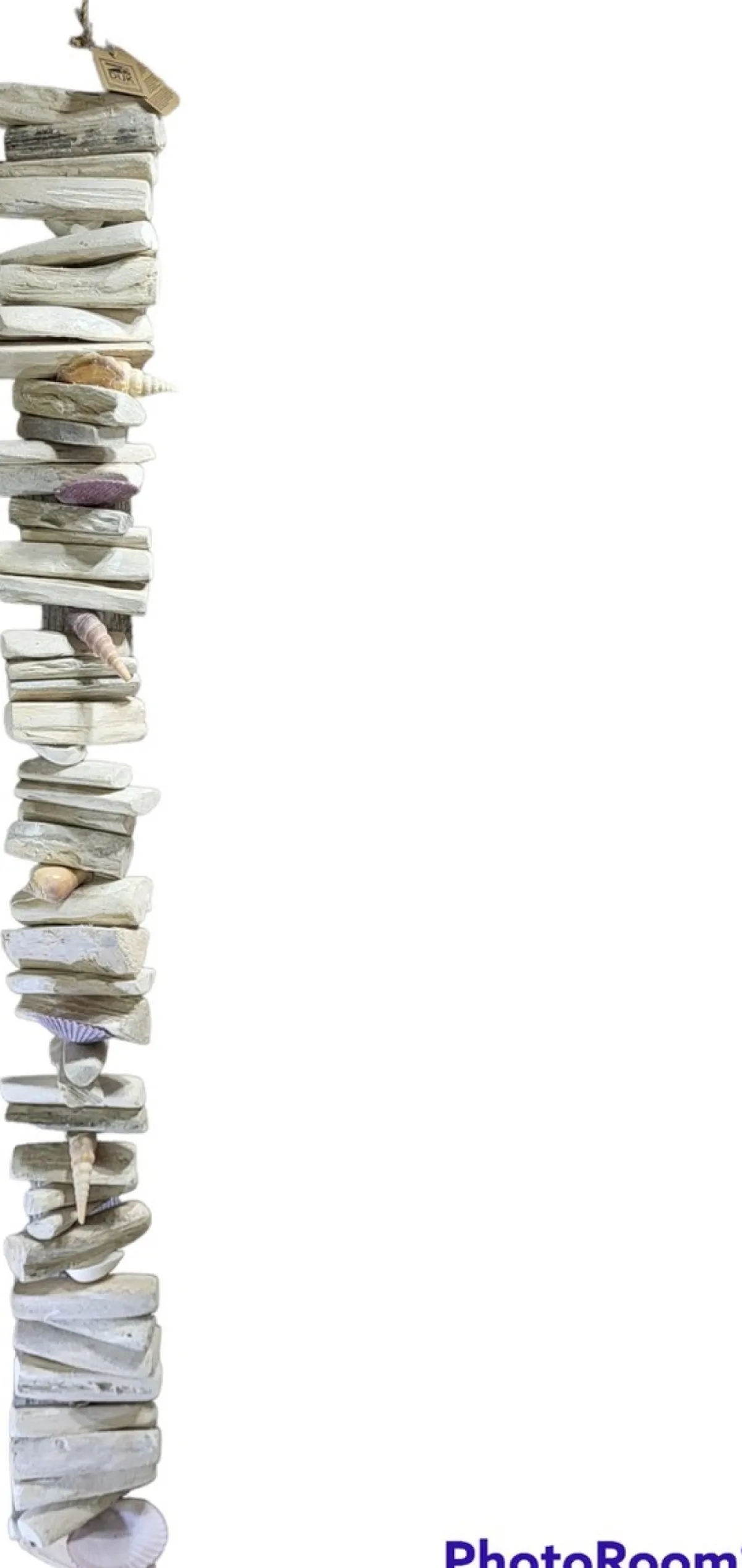 Van Dijk Natural Collections Guirlandes>Guirlande Drijfhout Schelpen Hout Hanger 100 Cm Maritiem Strand Zee