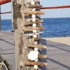 MEA Guirlandes>Guirlande Hout Maritiem Vis/Schelp 58X9Cm