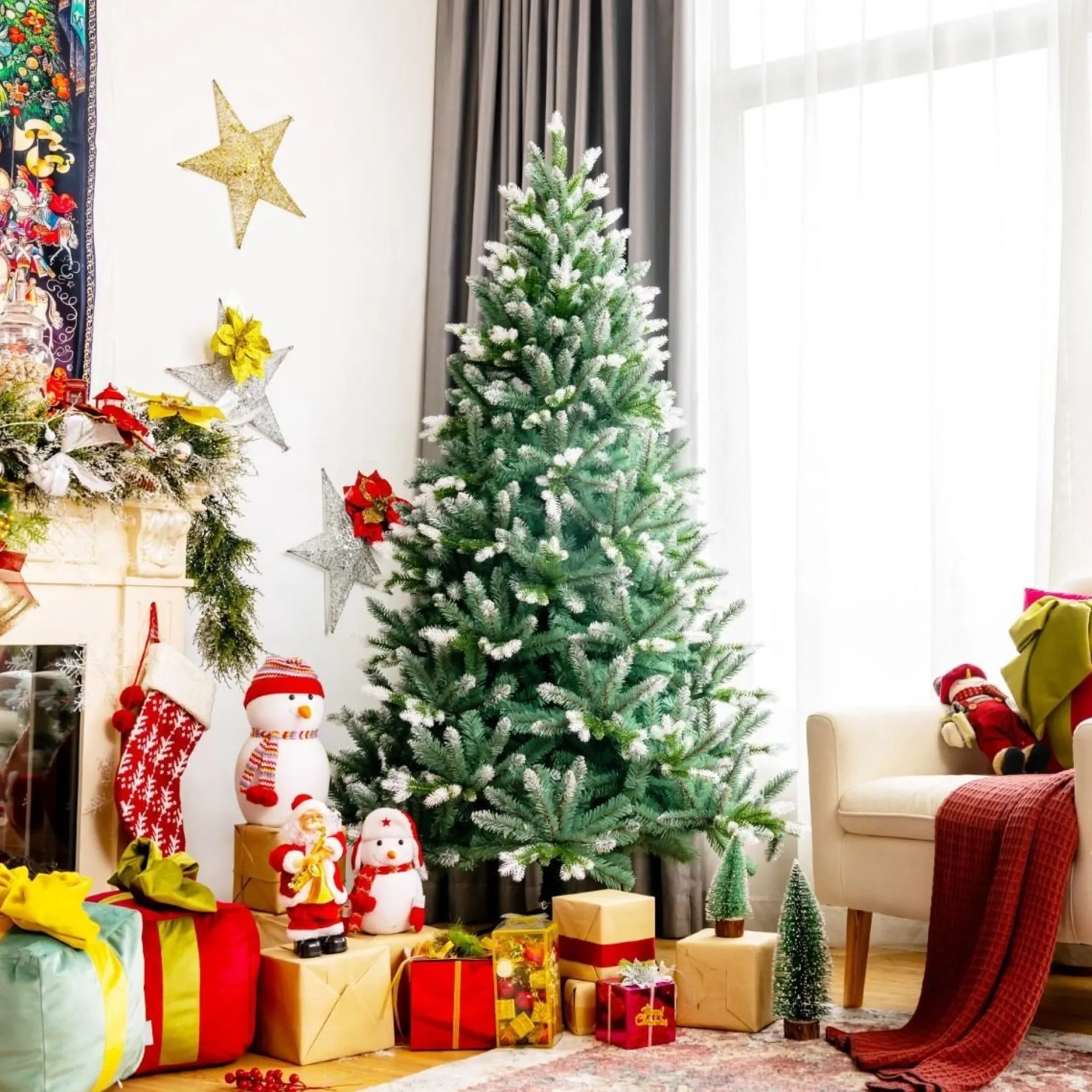 ChristmasGoodz Guirlande Met Verlichting - Guirlande - Kerstguirlande - Kerstverlichting Buiten - Kerstversiering - Kerst - 2.7 Meter - 100 Led's Flash Sale