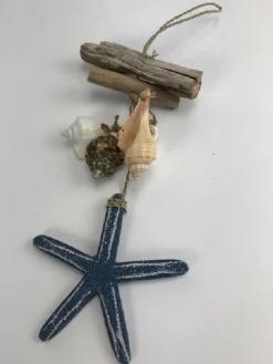 Joniu0027s Guirlandes>Guirlande Schelp/Ster Blauw 30 Cm